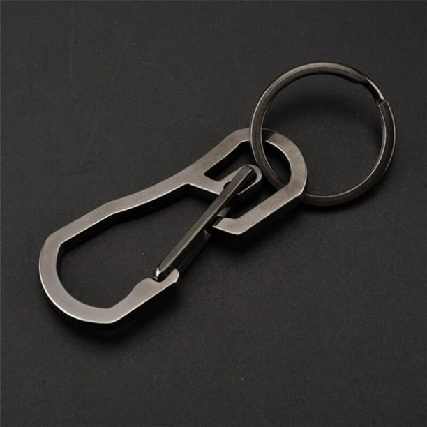 Titanium Alloy EDC Key Ring Belt Clip Quick Draw Keychain Tool № G2